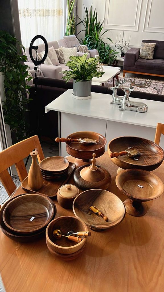 محصولات چوبی دکوری و پذیرایی